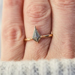 Kite Salt and Pepper Diamond Ring