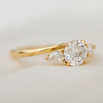 18ct Yellow Gold Round Brilliant Cut Lab Grown Diamond Engagement Ring
