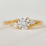 18ct Yellow Gold Round Brilliant Cut Lab Grown Diamond Engagement Ring