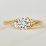 18ct Yellow Gold Round Brilliant Cut Lab Grown Diamond Engagement Ring