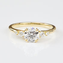 Round Brilliant Cut Lab Grown Diamond Engagement Ring