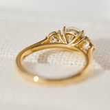 round brilliant cut natural diamond ring