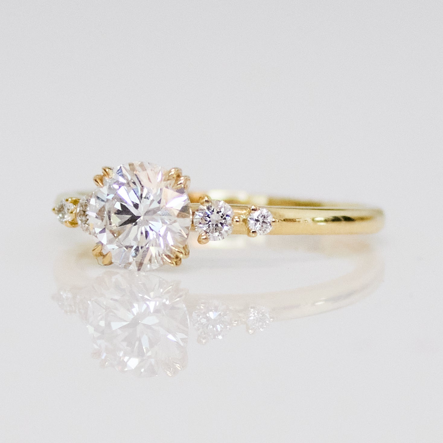 Alba Setting Lab Grown Engagement Ring