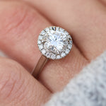 Round Brilliant Cut Lab-Grown Diamond Engagement Ring