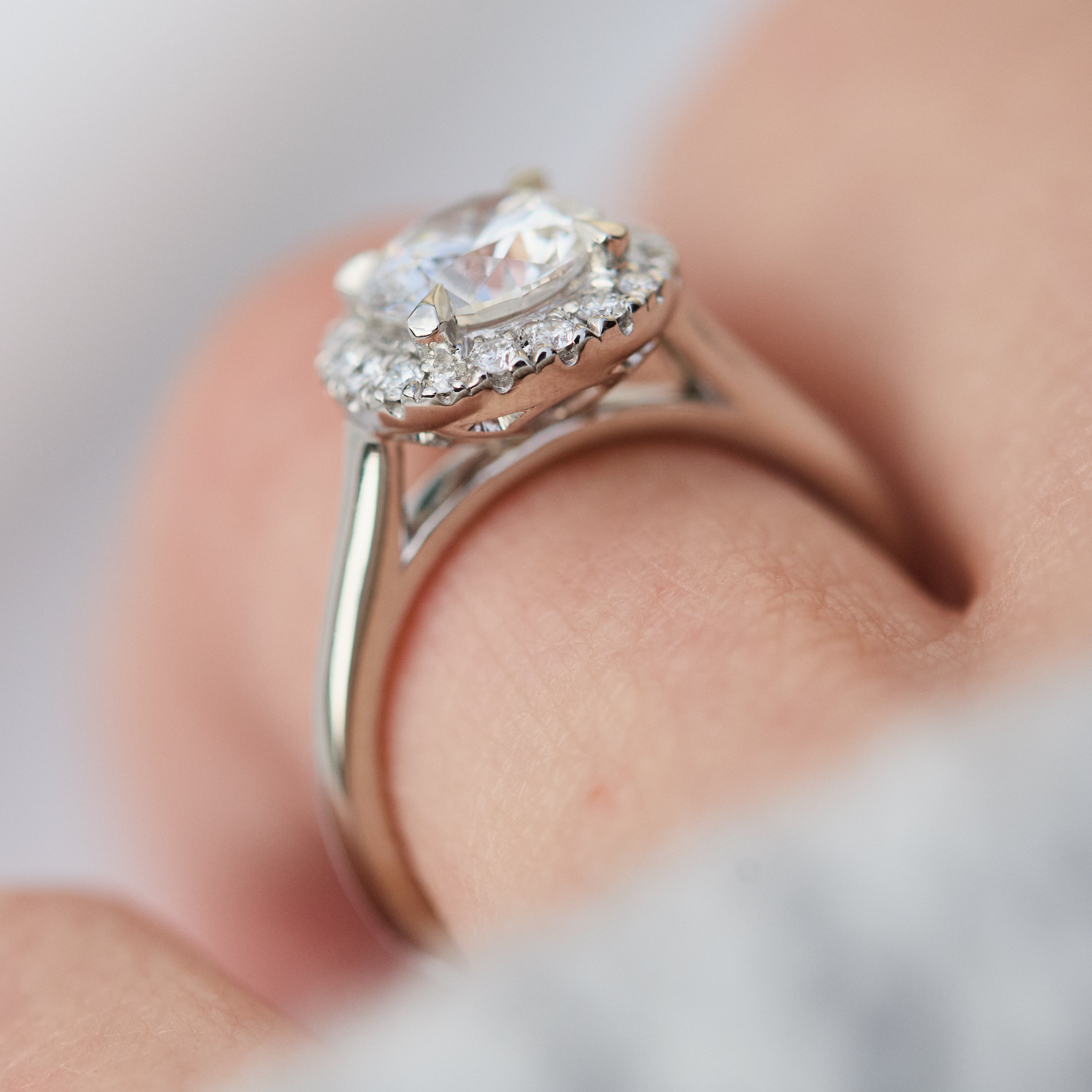 Round Brilliant Cut Lab-Grown Diamond Engagement Ring