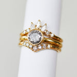 18ct yellow gold diamond wedding ring women