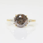 salt and pepper freya diamond ring