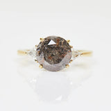 salt and pepper freya diamond ring