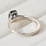 Salt and pepper engagement ring