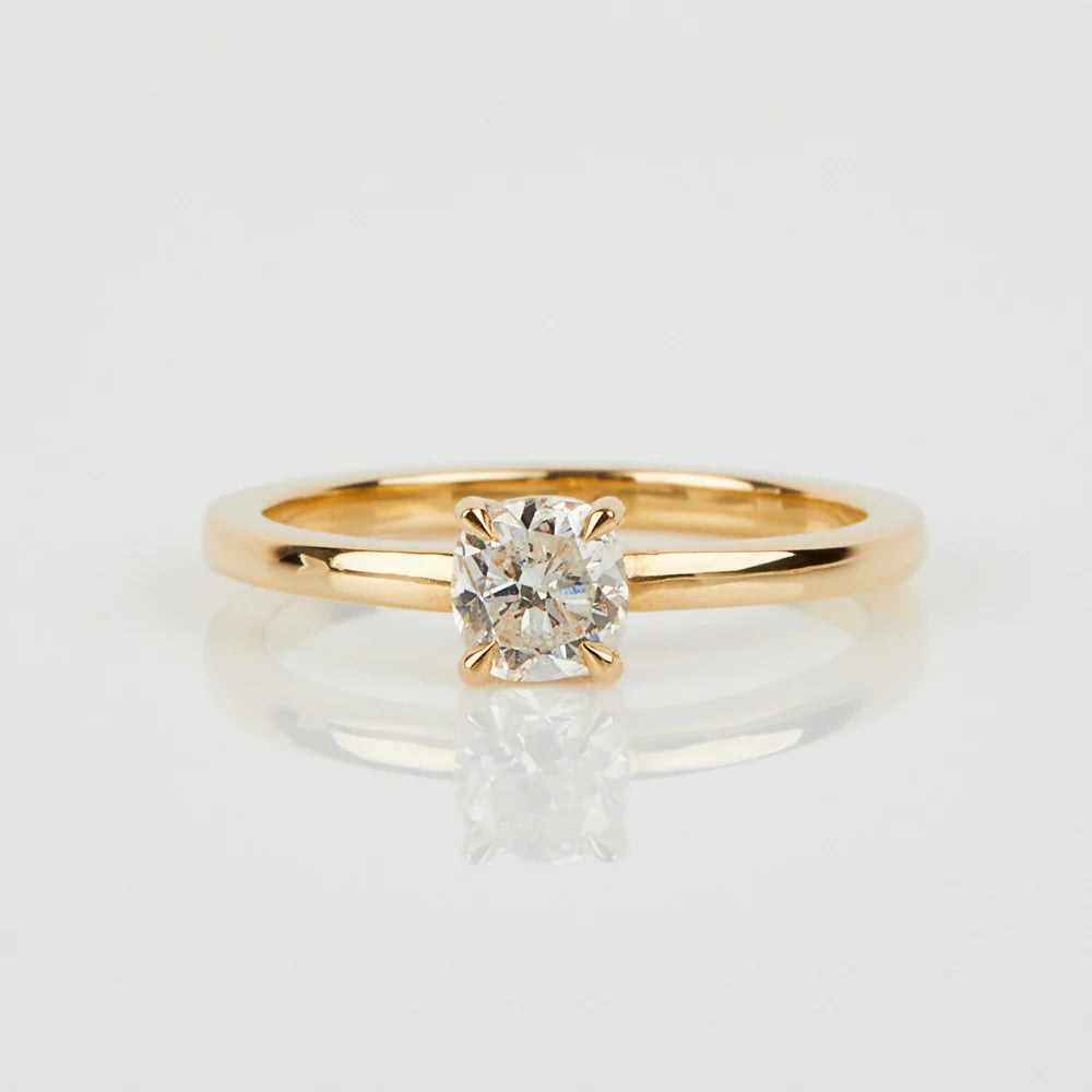 salt and pepper diamond juno ring