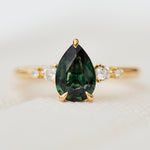 Green Sapphire Engagement Ring