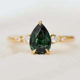 Green Sapphire Engagement Ring
