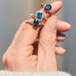 sapphire engagement rings in yellow gold uk