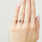 Coloured gemstone engagement rings