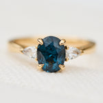 ​Teal sapphire rings