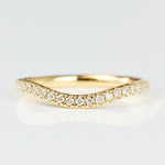 18ct yellow gold diamond wedding ring women