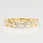 18ct yellow gold diamond Wedding ring women 