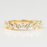 18ct yellow gold diamond Wedding ring women 