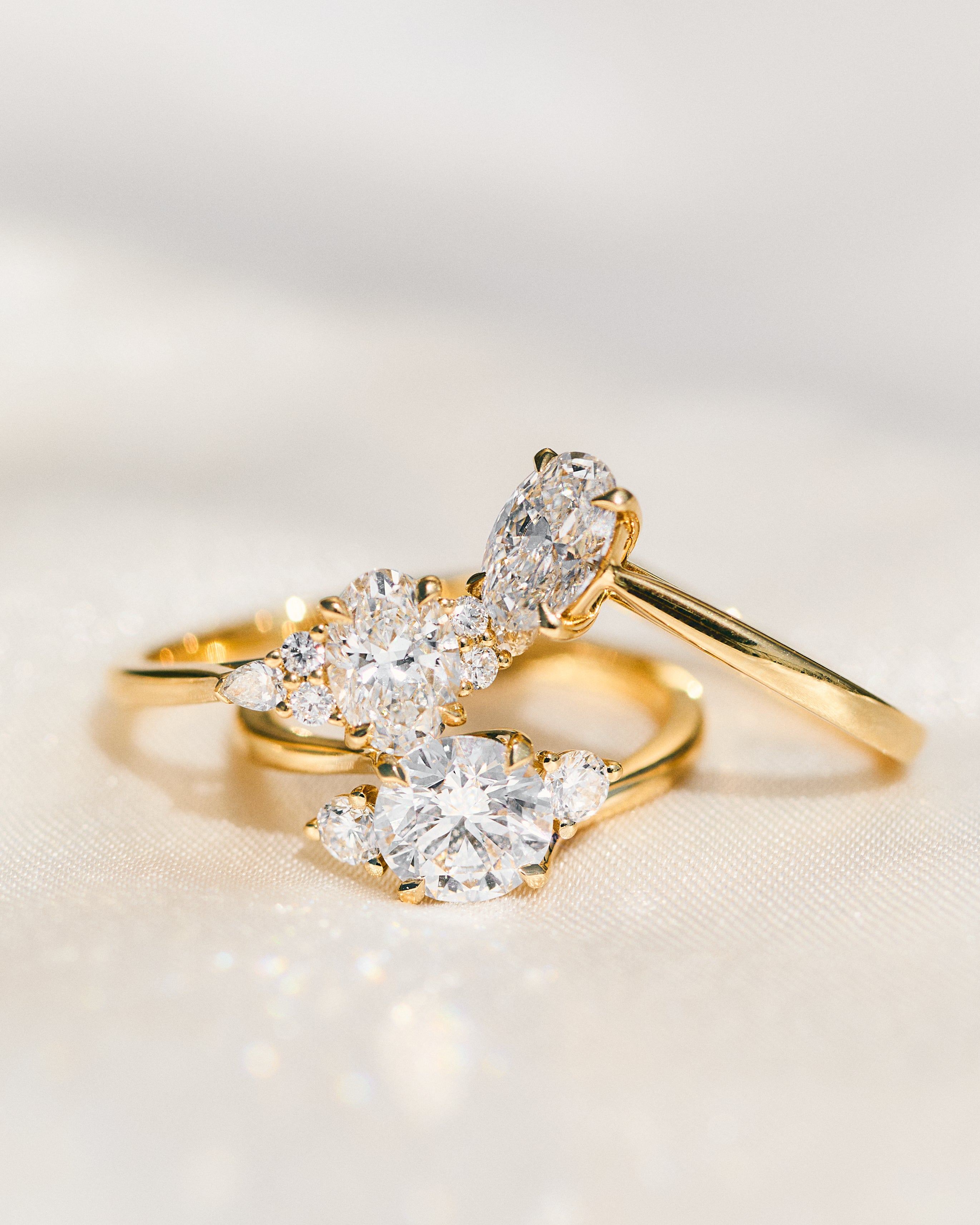 diamond engagement rings in yellow gold