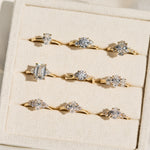 timeless engagement rings in yellow gold
