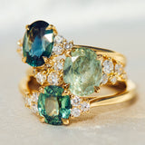 timeless green sapphire engagement rings