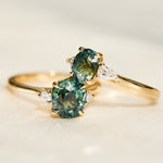 oval sapphire engagement rings in yellow gold
