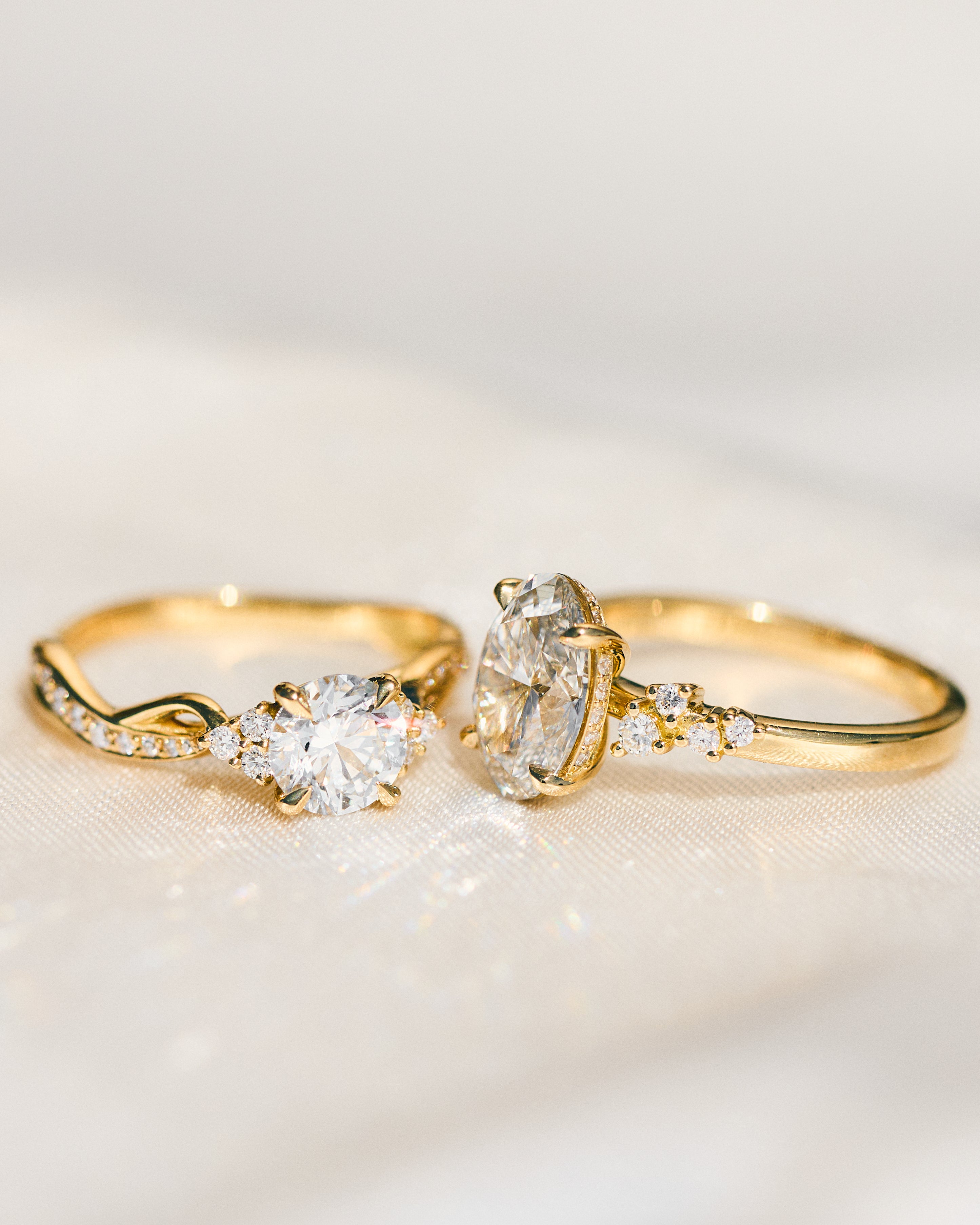timeless yellow gold diamond rings uk