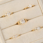 yellow gold diamond engagement rings