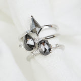 ​Salt and pepper engagement ring