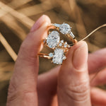 yellow gold lab grown diamond engagement rings