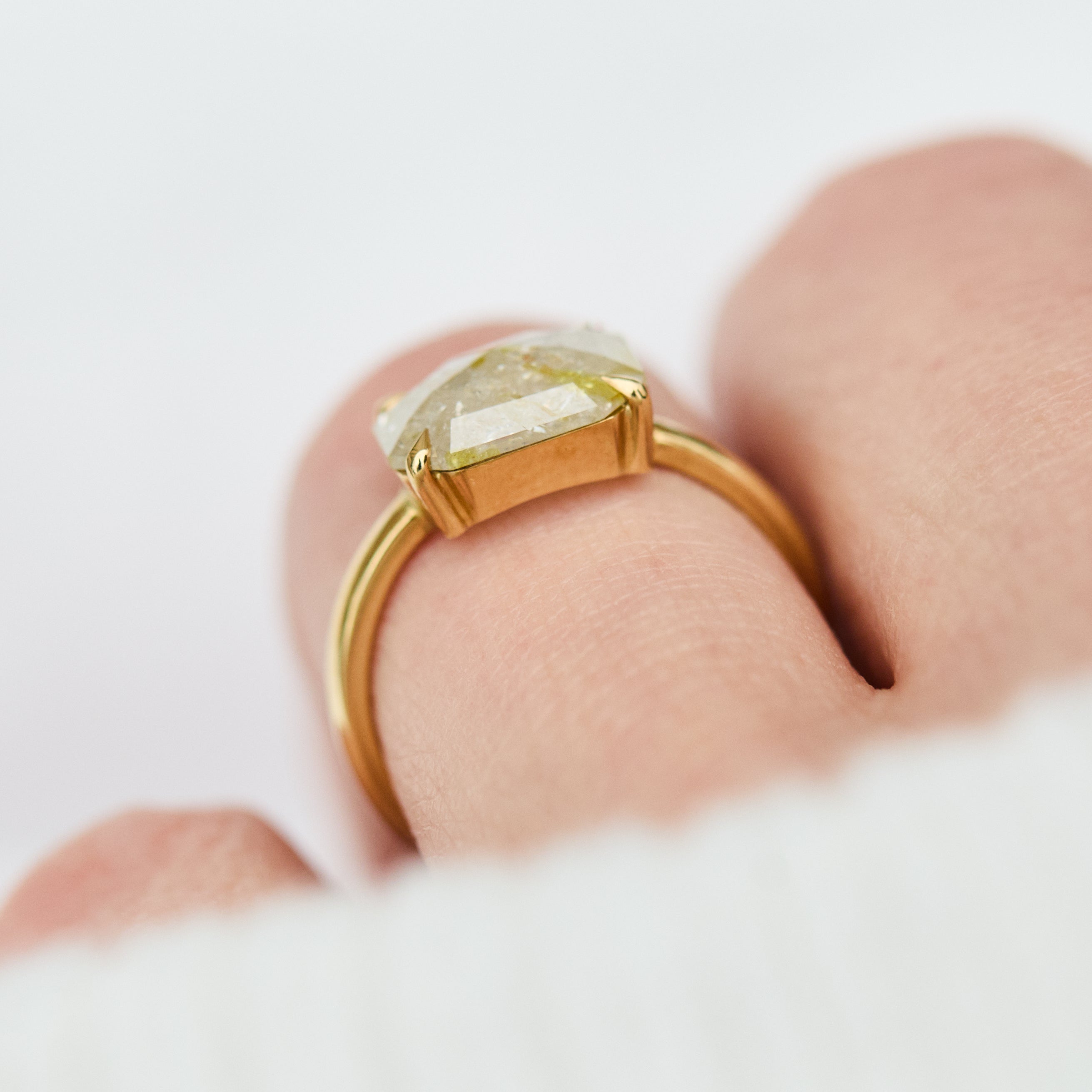 Coloured gemstone engagement rings