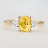 yellow diamond luna ring