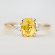 yellow diamond luna ring