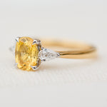 yellow diamond luna ring