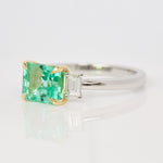 Brazilian Emerald Engagement Ring