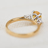 yellow diamond luna ring
