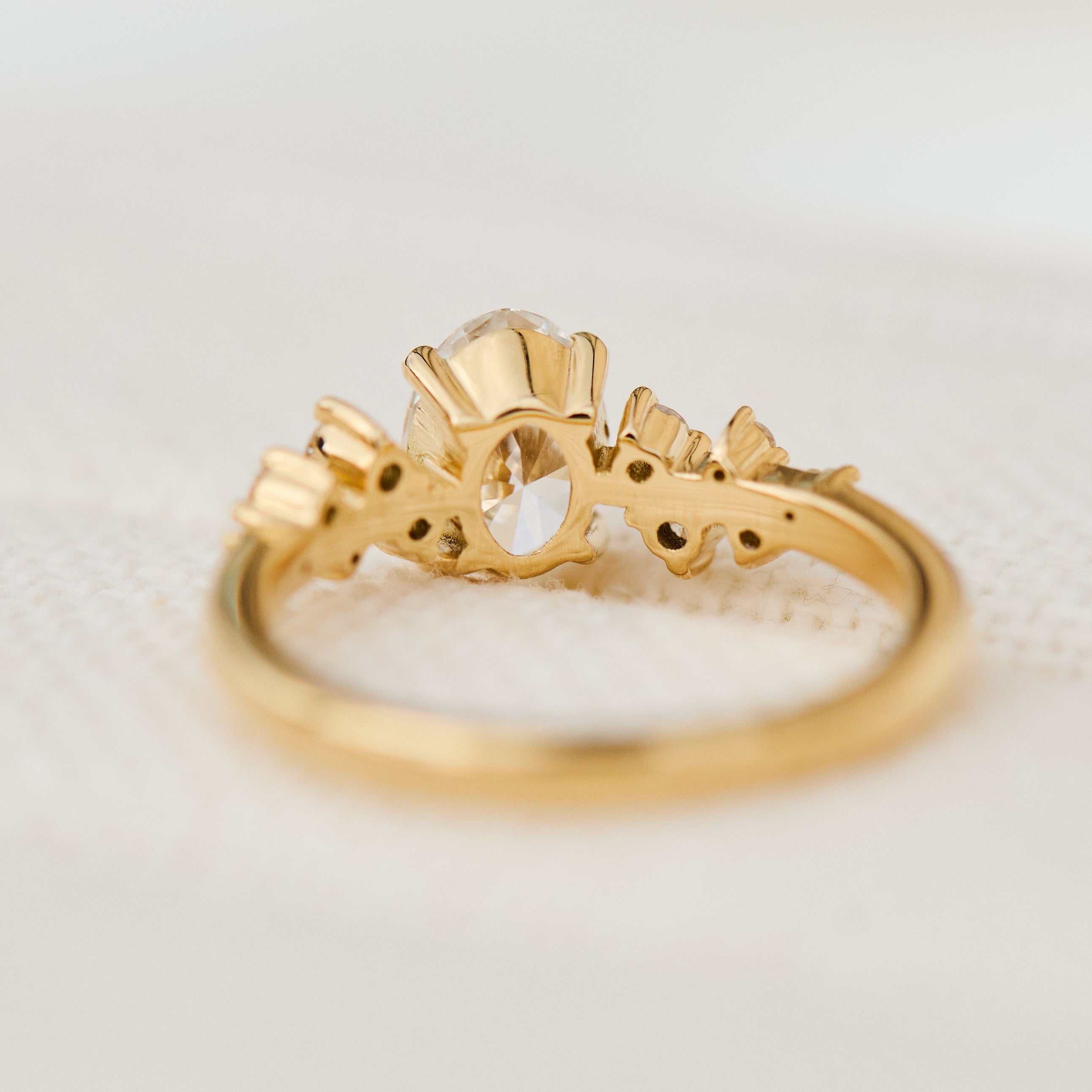 Oval Lab Grown Diamond Engagement Ring