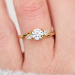 18ct Yellow Gold Round Brilliant Cut Lab Grown Diamond Engagement Ring