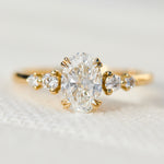18ct Yellow Gold Oval Lab Grown Diamond Engagement Ring