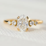 18ct Yellow Gold Oval Lab Grown Diamond Engagement Ring