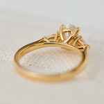 18ct Yellow Gold Oval Lab Grown Diamond Engagement Ring