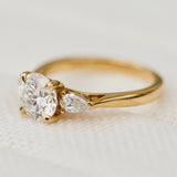 Round Brilliant Cut Lab-Grown Diamond Engagement Ring Trilogy