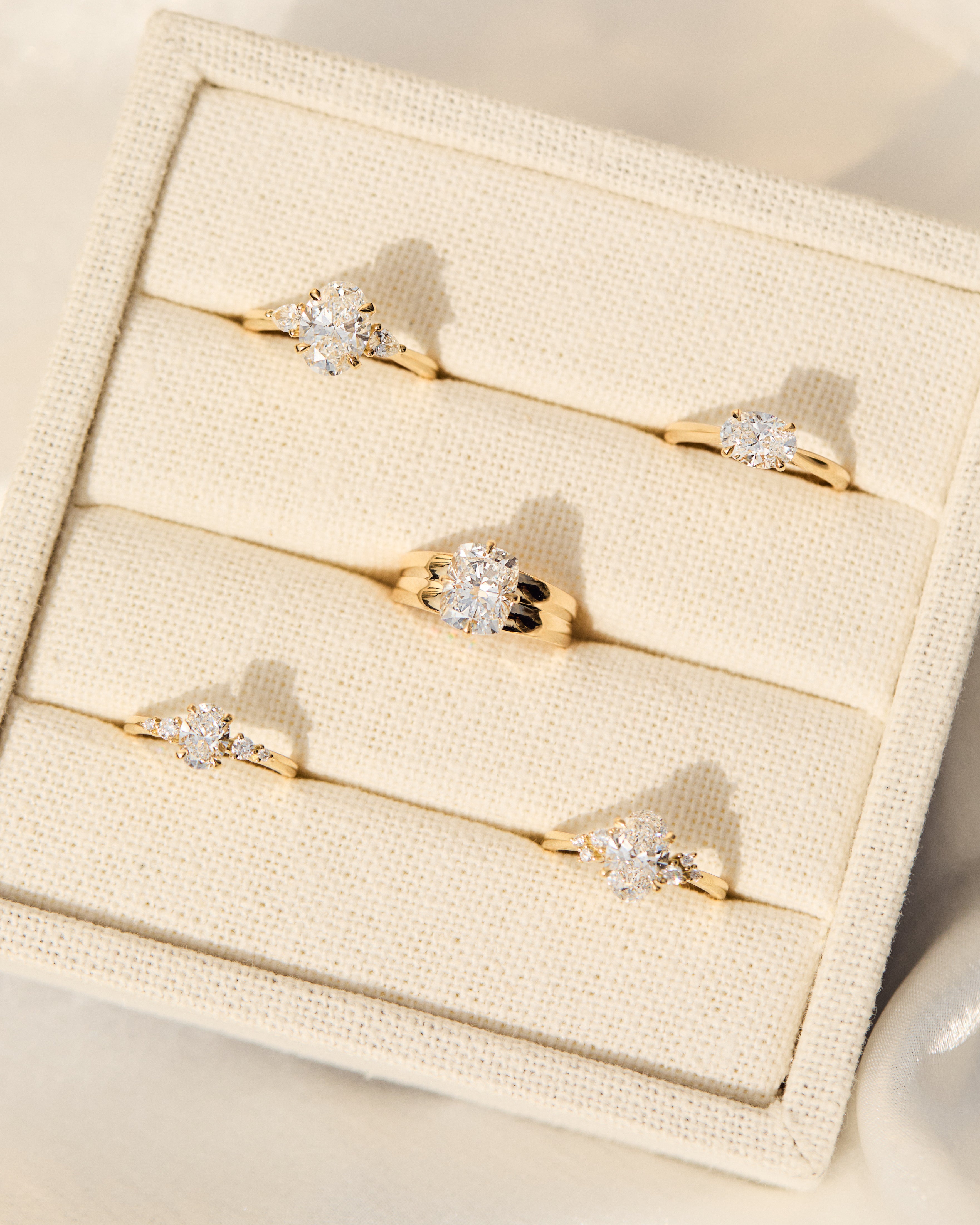 yellow gold diamond rings 