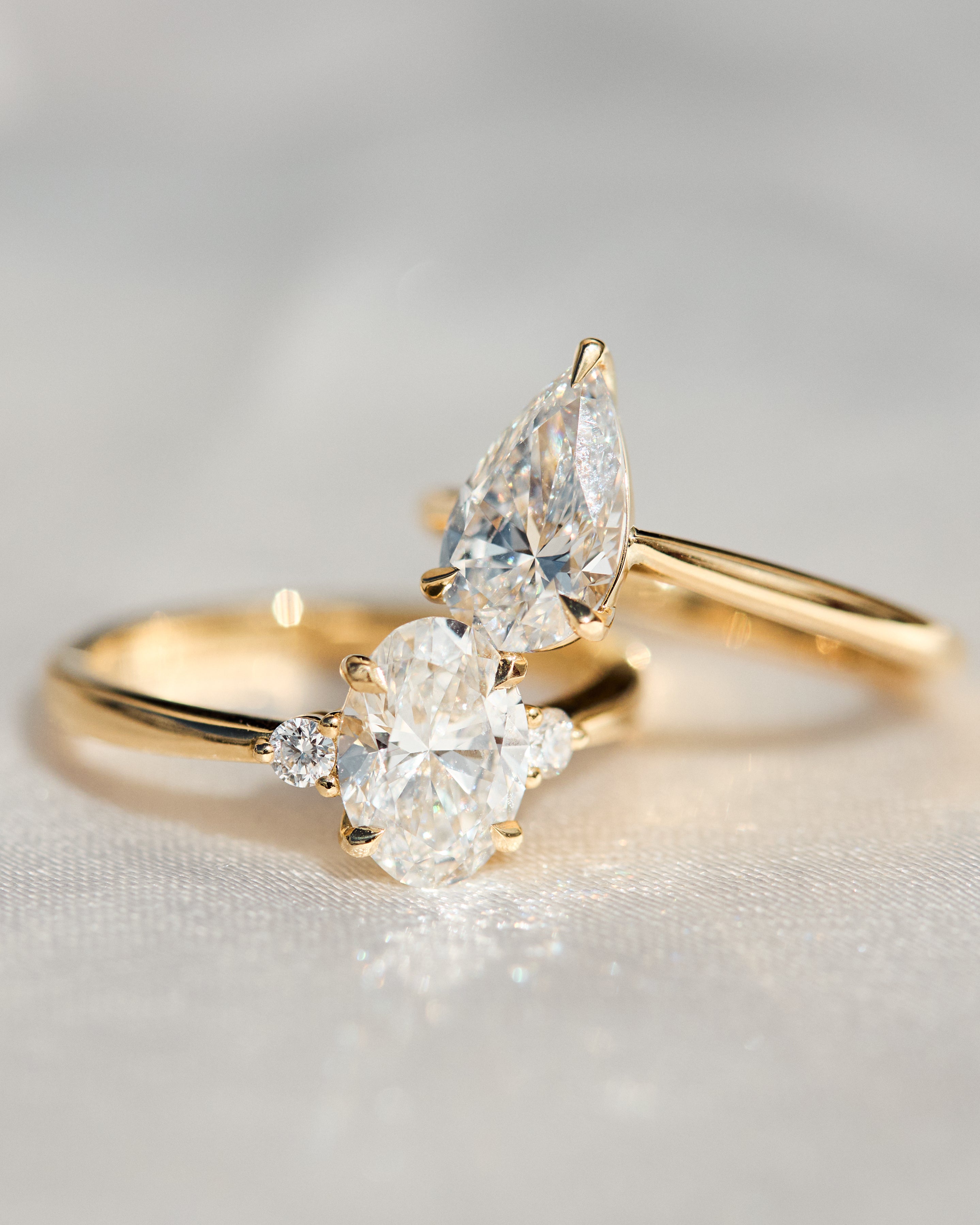 yellow gold diamond rings uk