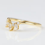 18ct yellow gold diamond wedding ring women
