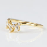 18ct yellow gold diamond wedding ring women