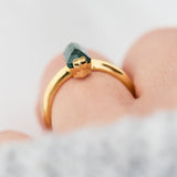 Coloured gemstone engagement rings