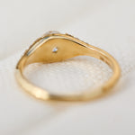 18ct yellow gold round brilliant cut one-of-a-kind lab grown diamond ring UK