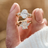yellow gold lab grown diamond engagement rings