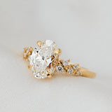 Lab-Grown Oval Diamond Yellow Gold Engagement Ring